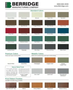 berridge color chart