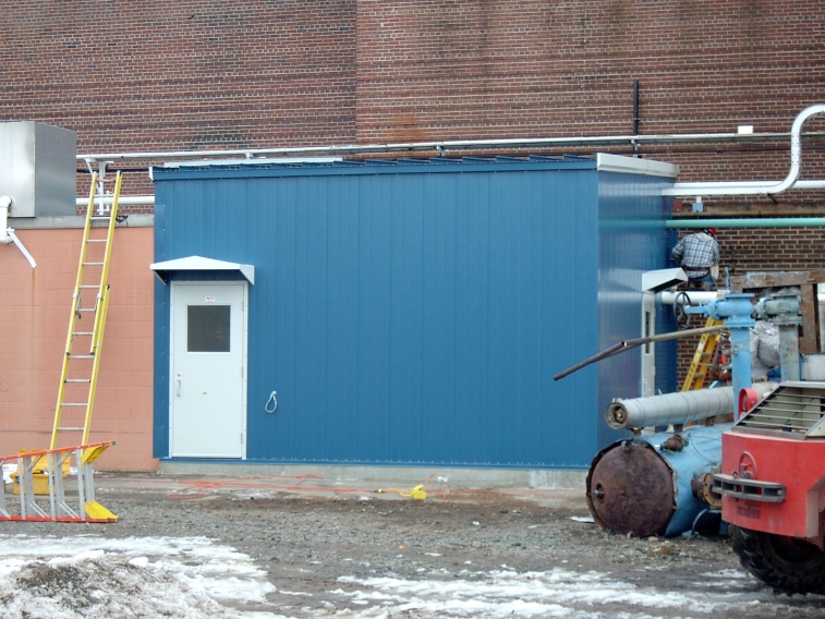 Framing metal buildings site build